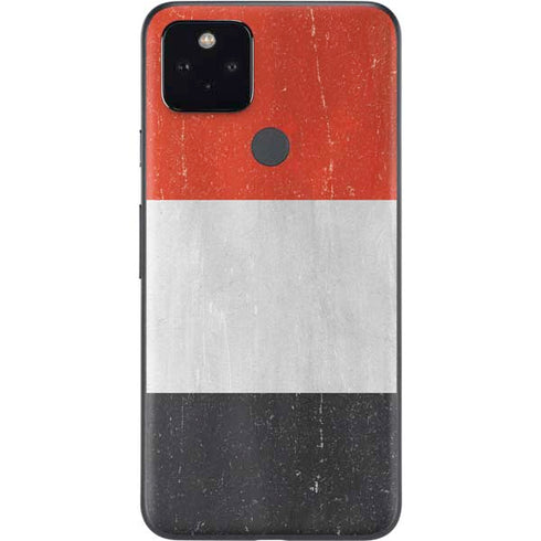 Yemen Flag Distressed Google Pixel 5a Skin